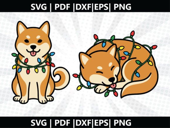 Creating Holiday Magic with Shiba Christmas SVG Cricut Cut File