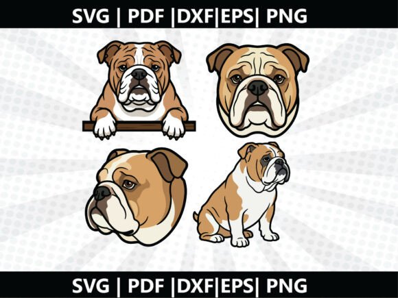 English Bulldog SVG Cricut Cut File: A Versatile Design for Creative Projects