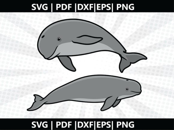 Finless Porpoise SVG Cricut Cut File