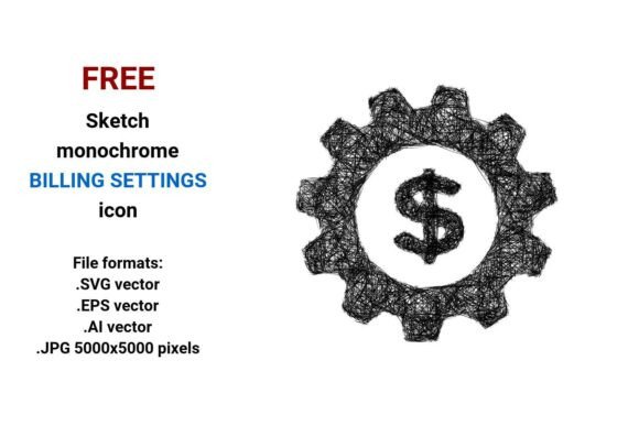 FREE Sketch Billing Settings Icon