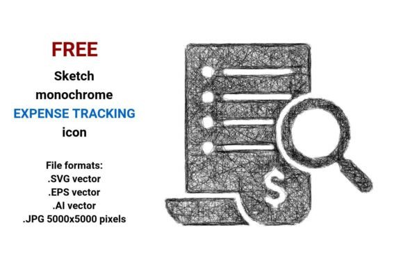 FREE Sketch Expense Tracking Icon