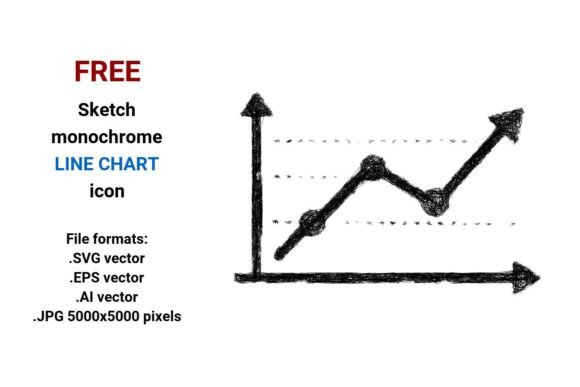 Free Sketch Line Chart Icon