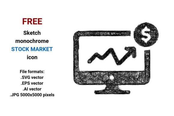 FREE Sketch Stock Market Icon: A Versatile Tool for Designers and Creators
