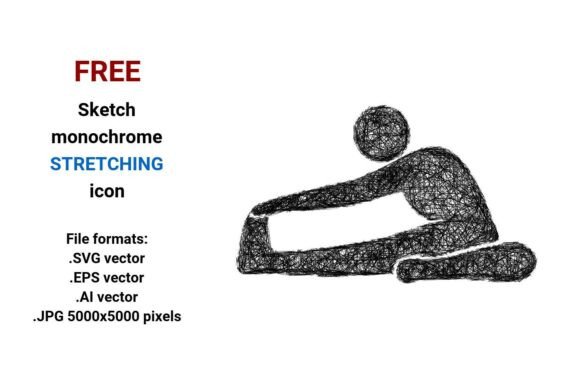 FREE Sketch Stretching Icon: A Versatile Tool for Designers and Creators