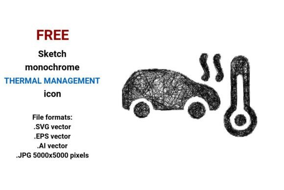 FREE Sketch Thermal Management Icon