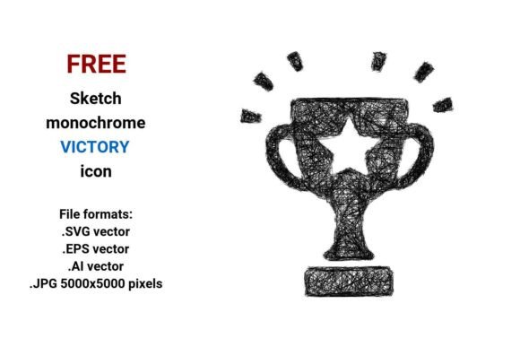 FREE Sketch Victory Icon: A Versatile Tool for Creative Projects