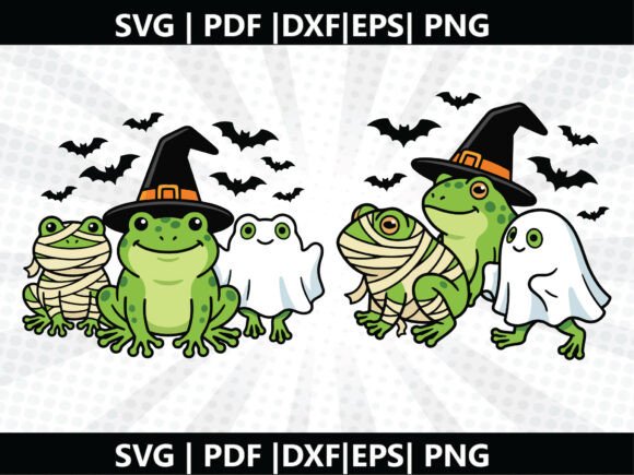 Frog Halloween SVG Cut File