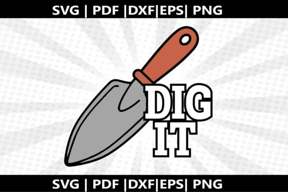 Garden Trowel Dig SVG Cricut Cut File