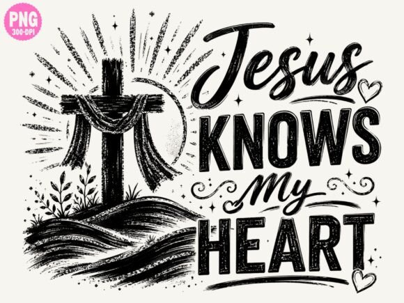 Jesus Cross PNG Heart Png: A Versatile Design for Faith-Based Creations
