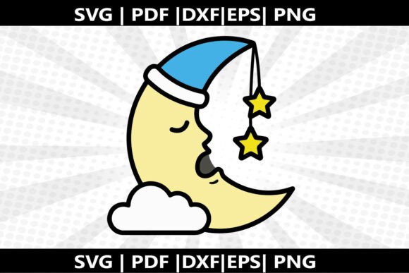 Mastering Craft with Sleepy Moon SVG Cricut Cut File