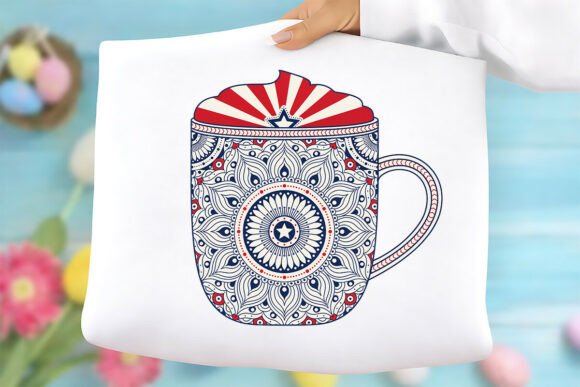 Patriotic Coffee Mug Free PNG