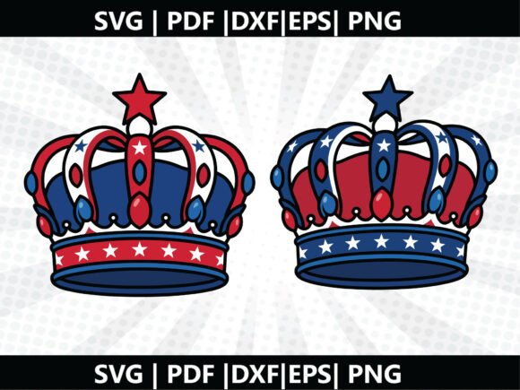 Patriotic Crown SVG Cut File
