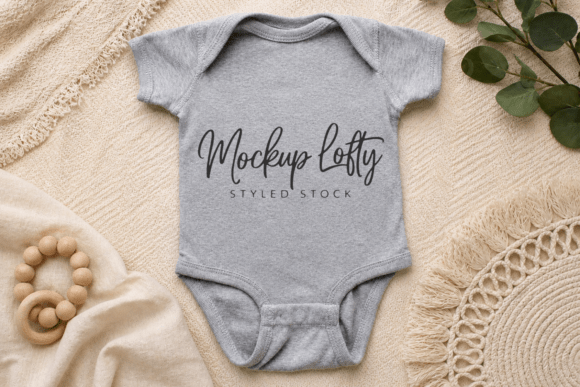 Rabbit Skins 4400 Simple Onesie Mockup: A Strategic Tool for Branding and Design