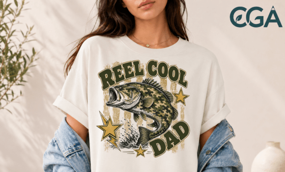 Reel Cool Dad PNG: A Digital Design That Captures the Spirit of Fatherhood and Outdoor Adventure