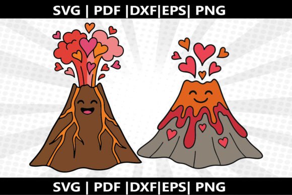 Volcano Erupt SVG Cricut Cut File: Create Stunning Crafts with Ease