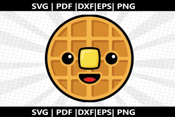 Waffle Grid Face SVG Cricut Cut File