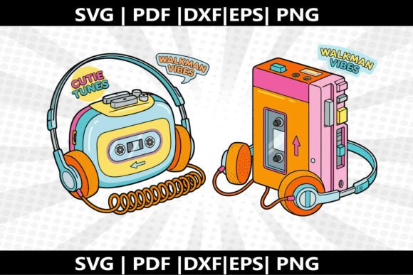 Walkman Vibes SVG Cricut Cut File: A Creative Craft Tool for Every Maker