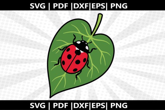 What Is the Ladybug Leaf SVG Cricut Cut File?